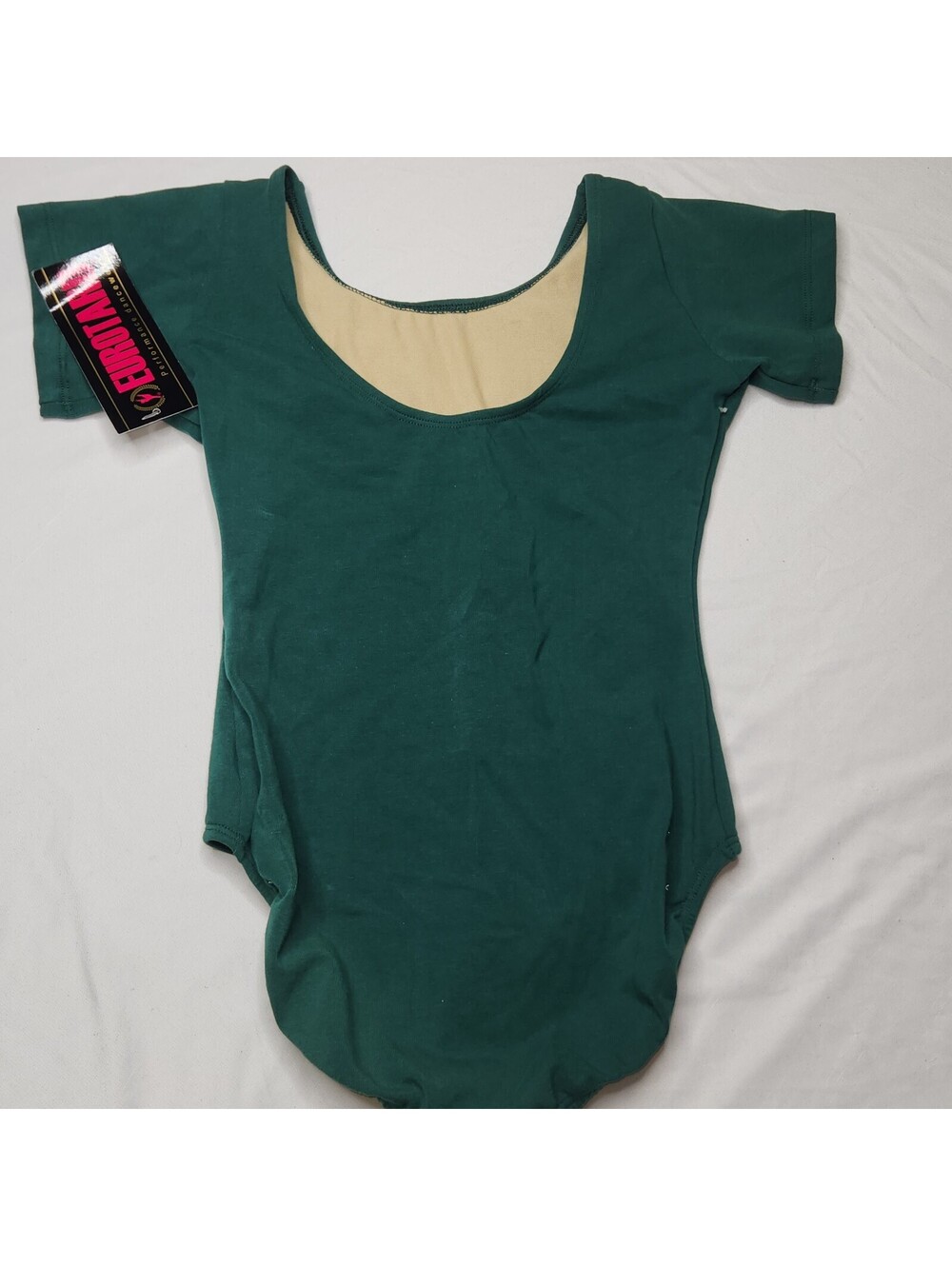 Eurotard green short sleeve leotard